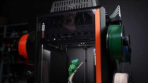 Video: this printer building a color chameleon, its spools loaded on the side racks